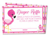 Flamingo Diaper Raffle Tickets
