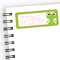 Frog prince back to school name label with green border