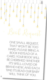 Gender Neutral Little Star Book Request Cards