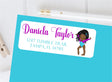 Girl gymnastics return address labels for envelopes