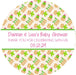 Girls Cactus Baby Shower Stickers Or Favor Tags