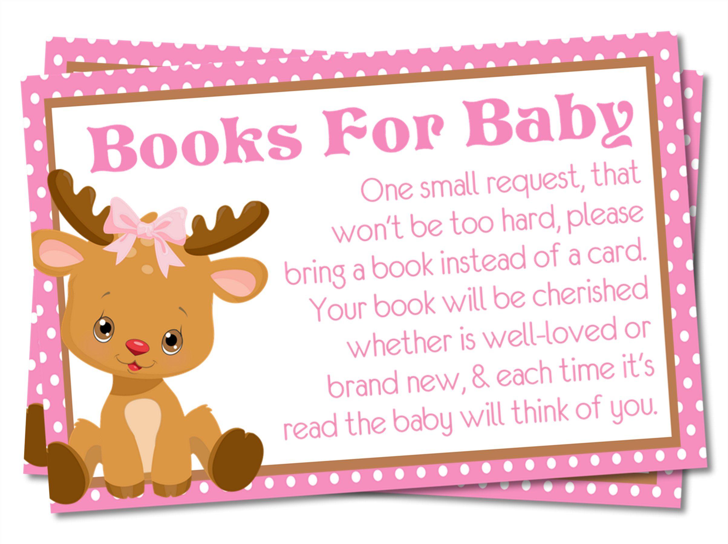 Girls Christmas Reindeer Book Request Cards