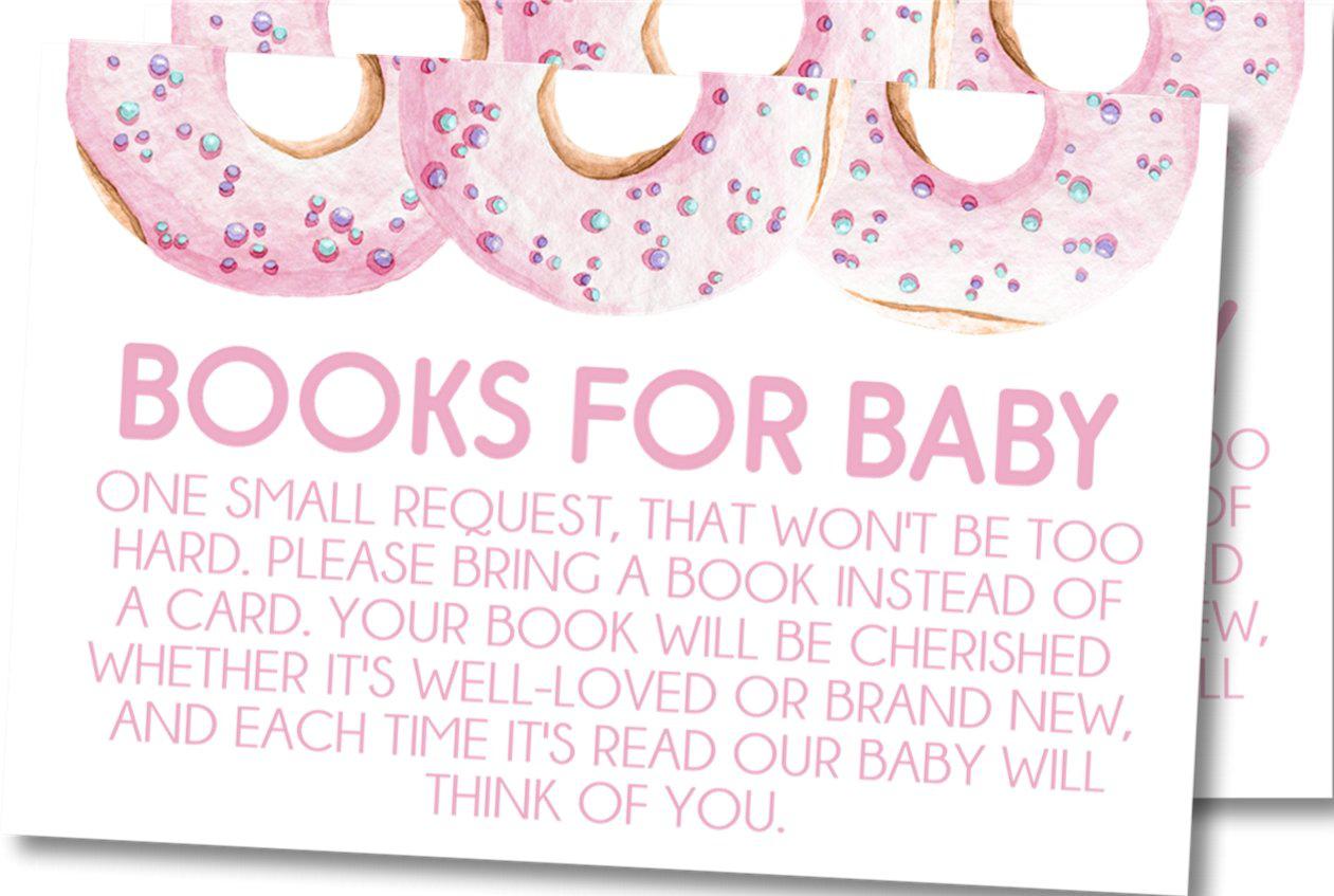 Girls Donut Book Request Cards