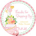 Girls Drive By Baby Shower Stickers Or Favor Tags