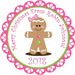 Girls Gingerbread Christmas Stickers
