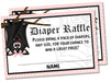 Girls Halloween Diaper Raffle Tickets