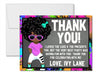 Girls Hip Hop Birthday Thank You Cards