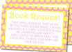 Girls Lemon Book Request Cards