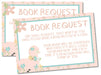 Girls Llama Book Request Cards