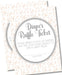 Girls Peach Starfish Diaper Raffle Tickets
