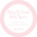 Girls Pink Baby Shower Stickers Or Favor Tags