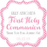 Girls Pink Holy Communion Invitations