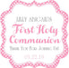 Girls Pink Holy Communion Invitations
