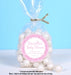 Girls Pink Snowflake Baby Shower Stickers Or Favor Tags