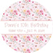 Girls Pink Tribal Birthday Party Stickers Or Favor Tags