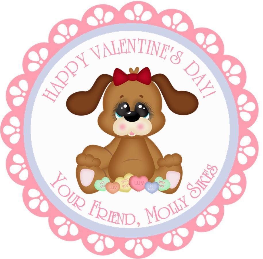 Cute Animal Valentine's Day Stickers