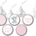 Pink elephant safari baby shower candy stickers – It’s a Girl design