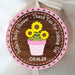 Girls Sunflower Baby Shower Stickers