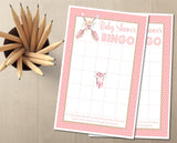 Girls Tribal Dreamcatcher Baby Shower Bingo Cards