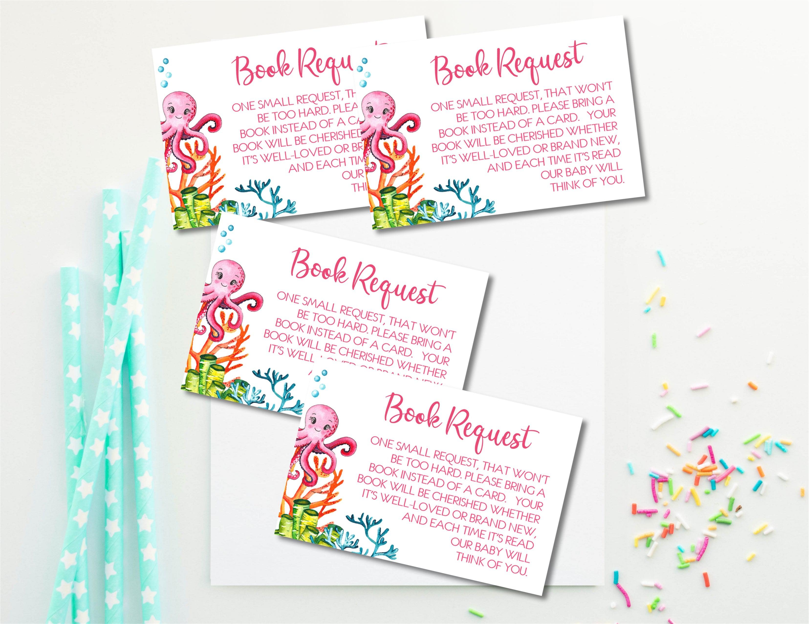 Girls Under The Sea Book Request Cards