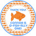 Goldfish 1st Birthday Party Stickers Or Favor Tags