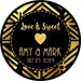 Great Gatsby Wedding Stickers Or Favor Tags