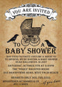 Halloween Baby Shower Invitations