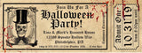 Halloween Party Ticket Invitations