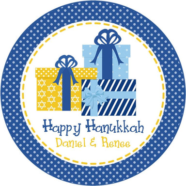 Hanukkah Stickers Or Gift Tags