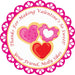 Heart Cookie Valentine's Day Stickers