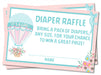 Hot Air Balloon Diaper Raffle Tickets