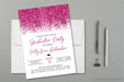 Hot Pink Graduation Party Invitations