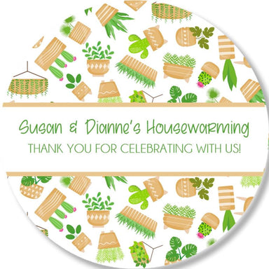 Housewarming Party Stickers Or Favor Tags