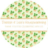 Personalized housewarming stickers – greenery and terracotta details