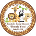 Jungle Safari Baby Shower Stickers Or Favor Tags