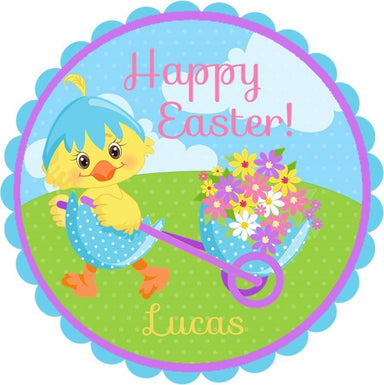 Kids Colorful Easter Chick Stickers