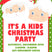 Kids Santa & Mrs. Claus Christmas Party Invitations