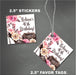 Ladies Birthday Party Stickers Or Favor Tags