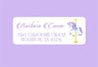 Lavender Carousel Address Labels
