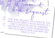Lavender Watercolor Book Request Cards