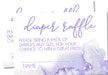 Lavender Watercolor Diaper Raffle Tickets