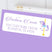 Lavender carousel horse address labels