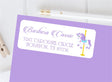 Lavender carousel horse address labels