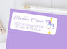 Lavender carousel horse address labels