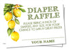 Lemon Diaper Raffle Tickets