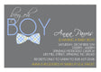 Little Man Bow Tie Shower Invitations