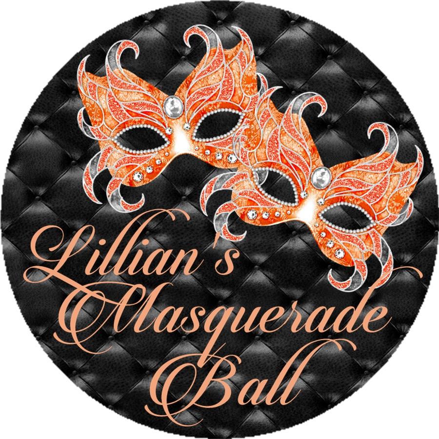 Masquerade Ball Birthday Party Ticket Invitations