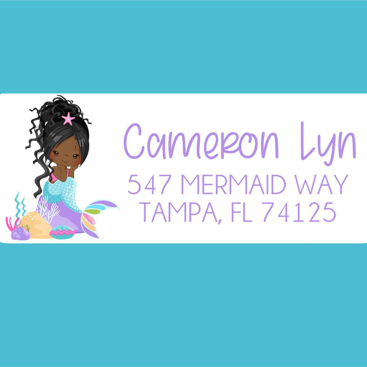 Mermaid Address Labels – Party Beautifully