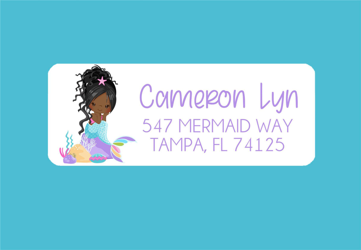 Mermaid address labels