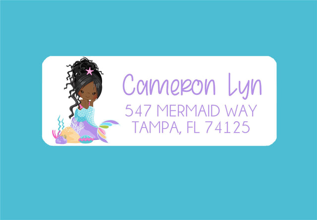 Mermaid address labels